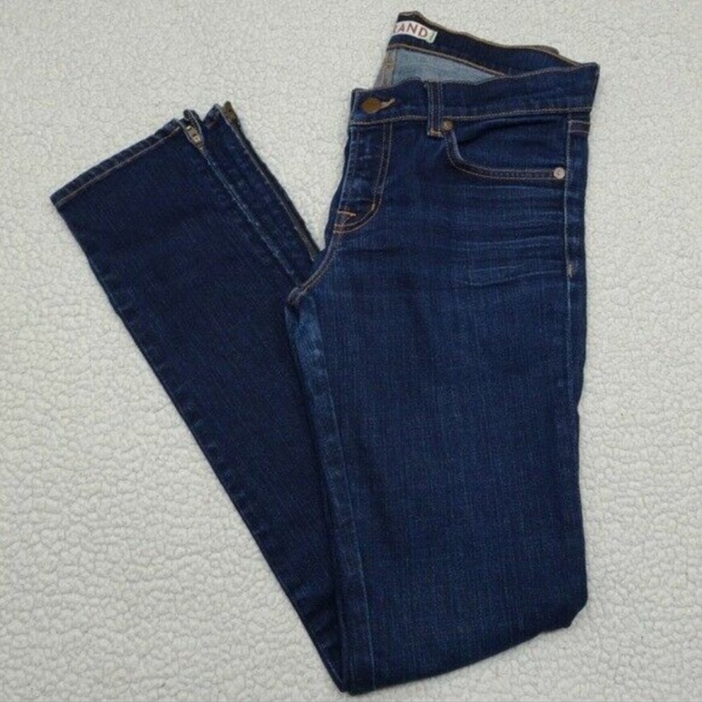 J Brand The Deal Skinny Ankle Zip Blue Jean Size 27